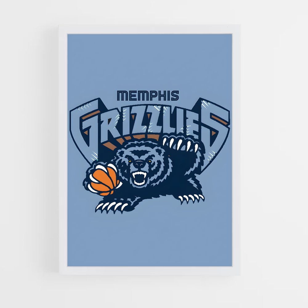 Poster Grizzlies en Force – affiche Basketball (vue 3)